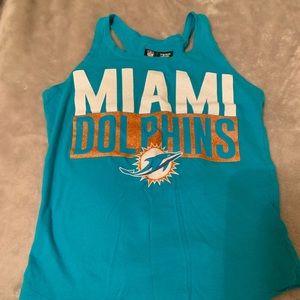 Little girls 6-6x Miami Dolphins tank top
